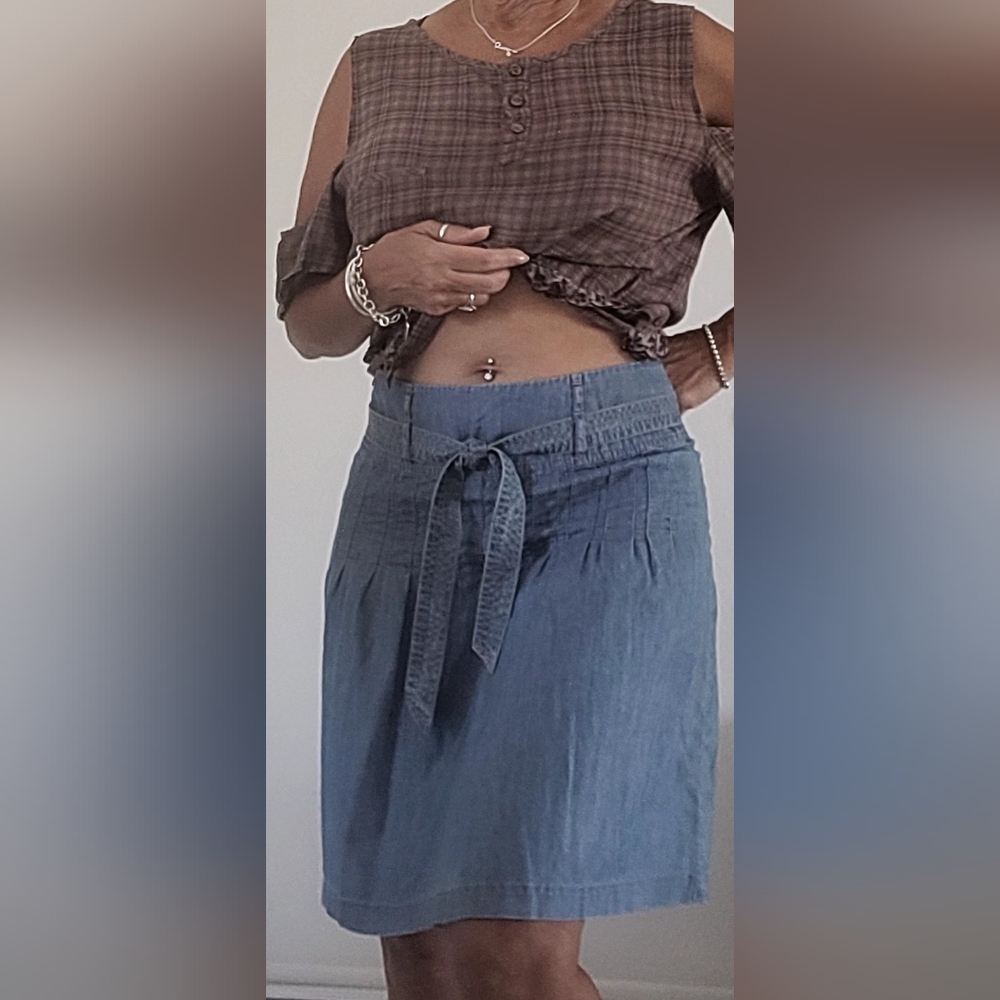 Blue Denim Skirt